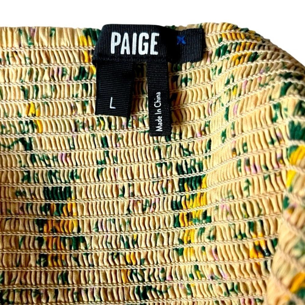 PAIGE Yellow Floral Midi Dress - Picture 10 of 12